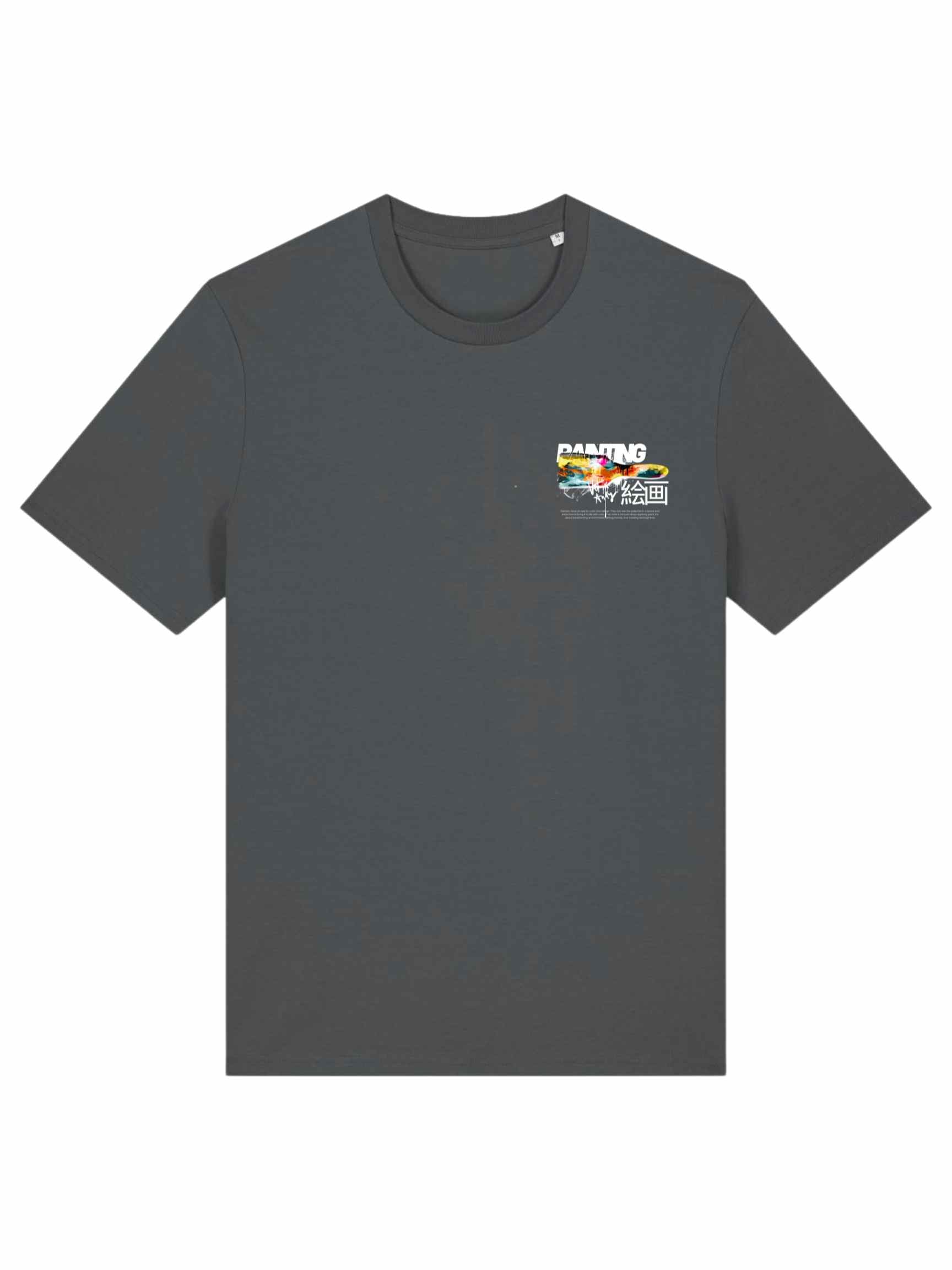 Malermeister Andy x Visionaries of Tomorrow relaxed fit unisex T-Shirt „Brush“ aus reiner Bio-Baumwolle