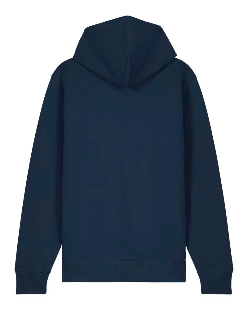 Classic Zip-Hoodie mit besticktem Logo, French Navy, unisex