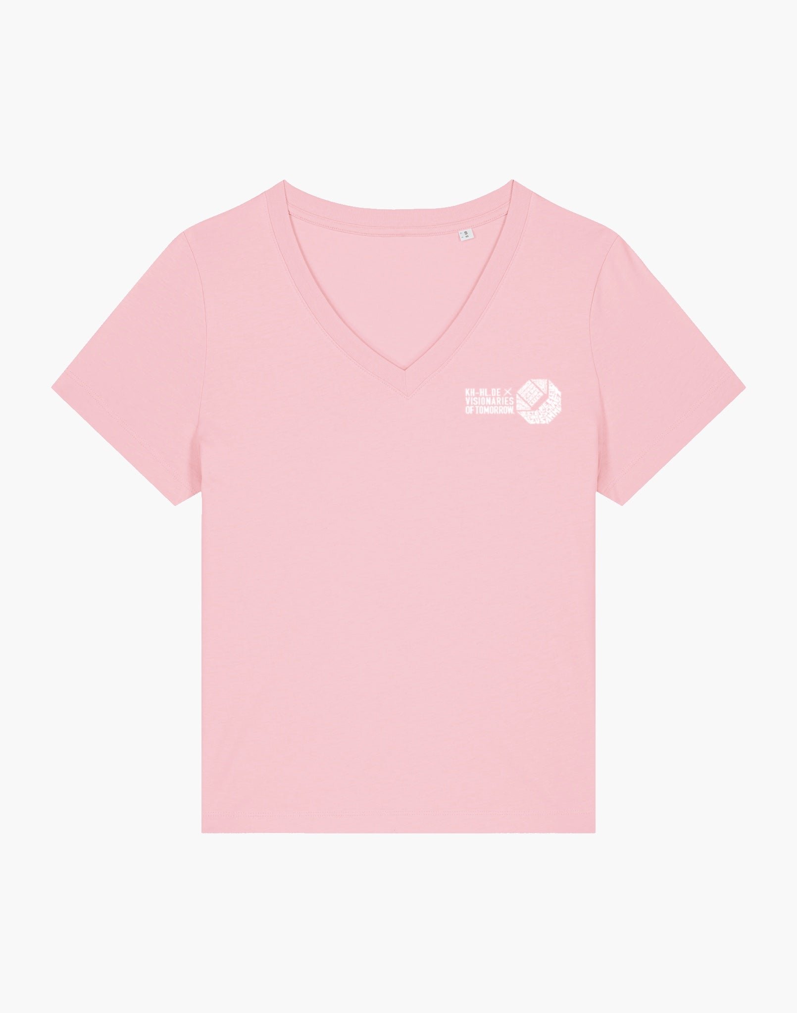 KH-HL.DE x VOT Damen V-Ausschnitt T-shirt „Words - Sommer“ aus reiner Bio-Baumwolle