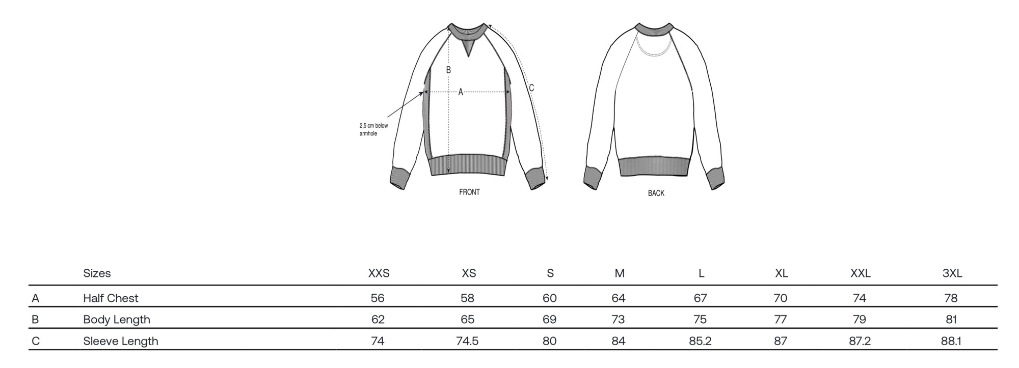 Classic unisex-Relaxed-Raglan-Sweatshirt mit besticktem Logo