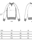 Classic unisex-Relaxed-Raglan-Sweatshirt mit besticktem Logo