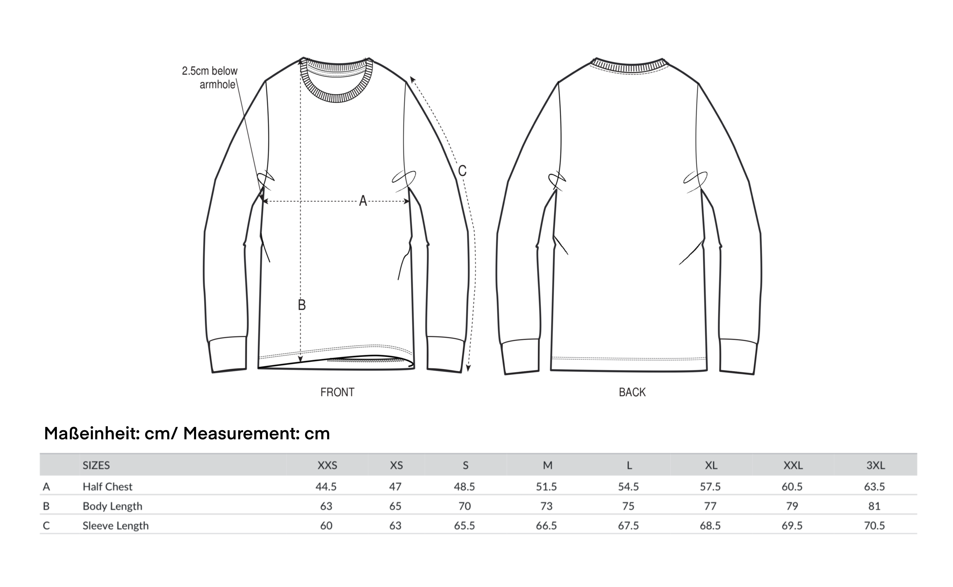 Don't be a copy Longsleeve colorful