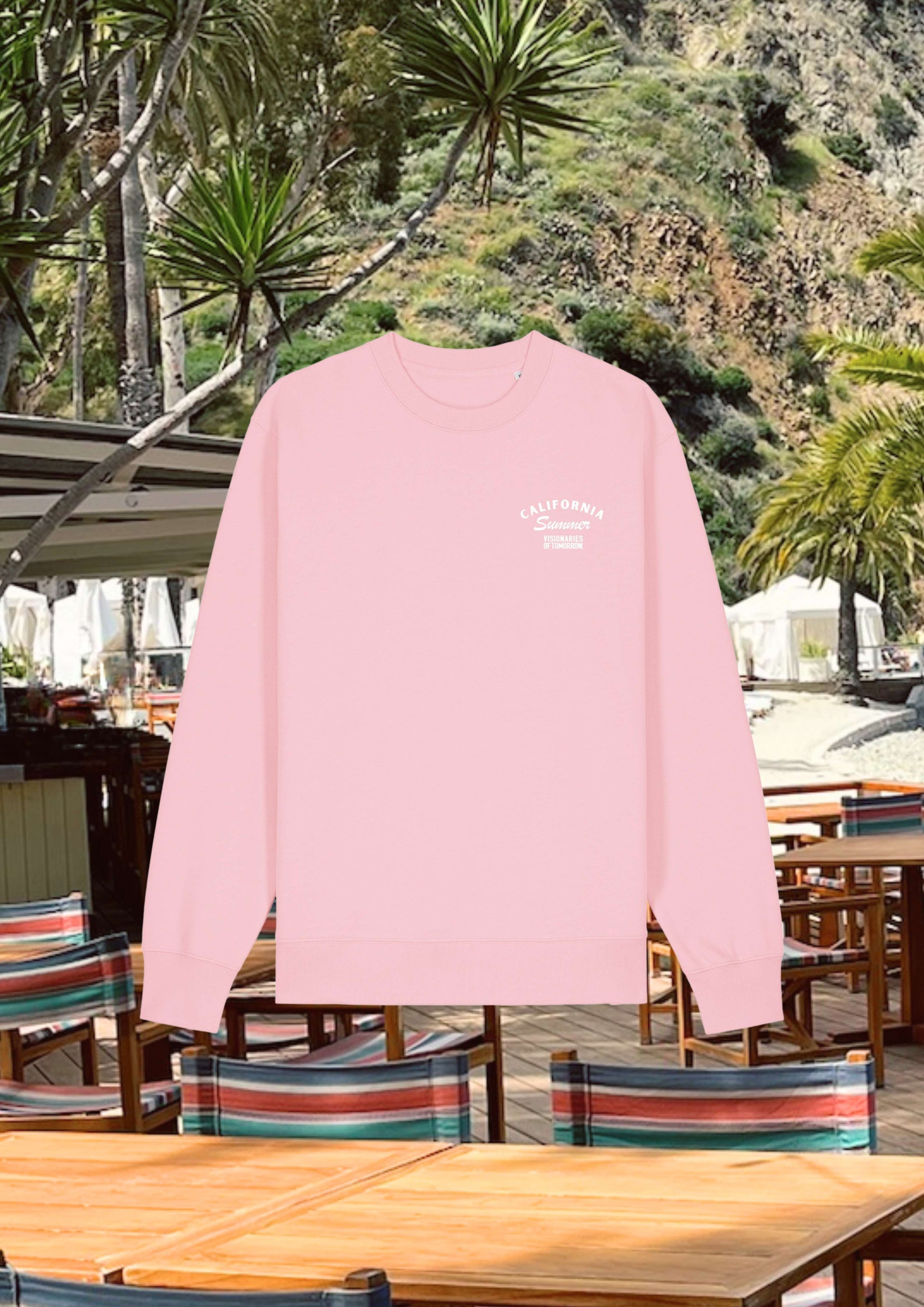 California Summer unisex Crewneck aus reiner Bio-Baumwolle
