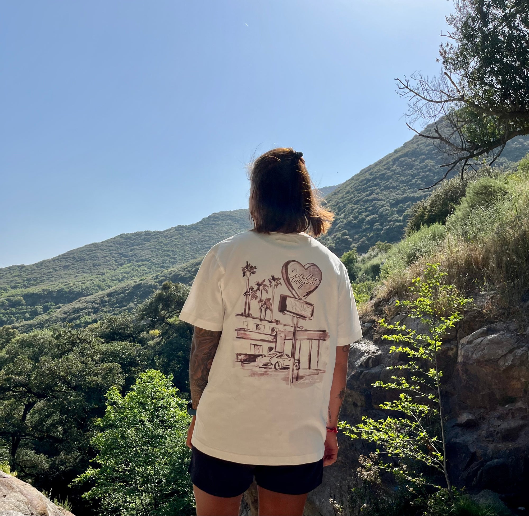 California dreaming RETRO unisex oversized T-Shirt aus reiner Bio-Baumwolle