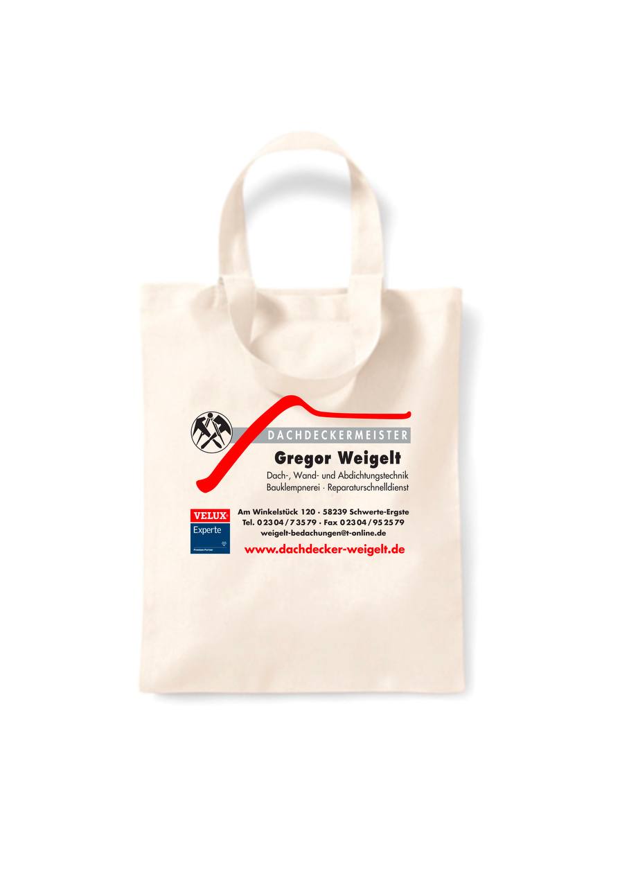 Mini-Tasche Dachdeckermeister Gregor Weigelt