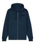 Classic Zip-Hoodie mit besticktem Logo, French Navy, unisex
