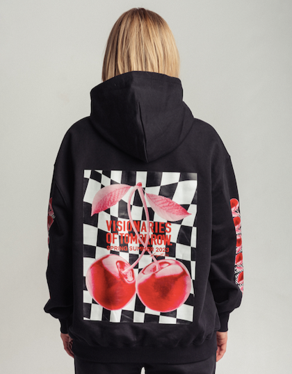 Oversized Hoodie Cherry