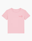 KH-HL.DE x VOT Damen rundhals Ausschnitt T-shirt „Words - Sommer“ aus reiner Bio-Baumwolle, light rose