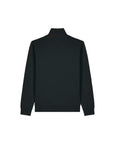 Unisex-Zip mit hohem Kragen, schwarz